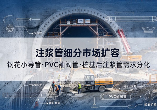 新泰注浆管细分市场扩容，隧道钢花小导管、PVC 袖阀管、桩基后注浆管需求分化